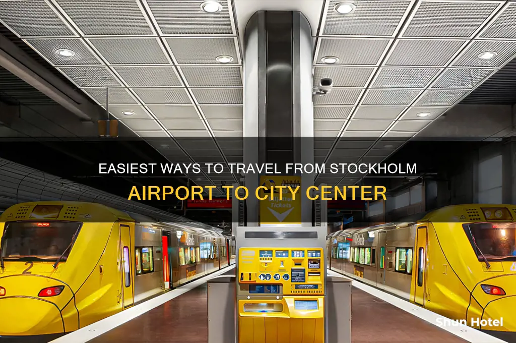 how to get from stockholm airport to city center