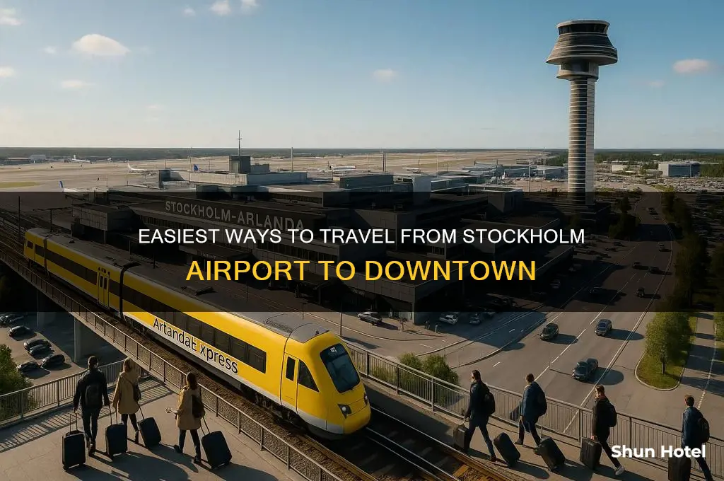 how to get from stockholm airport to downtown