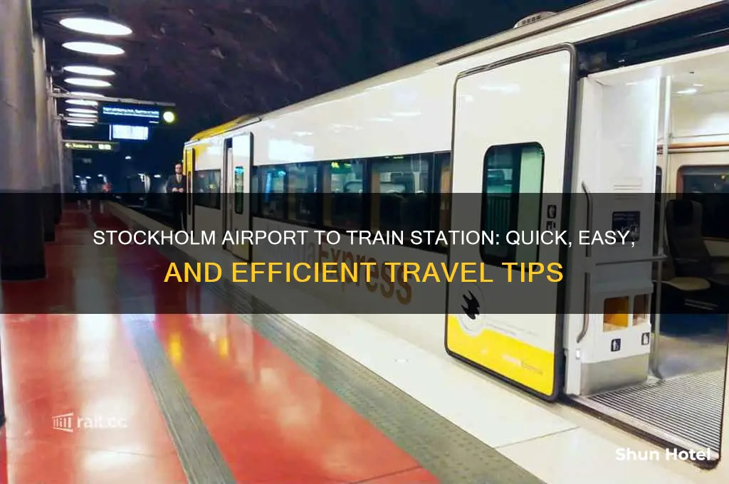 how to get from stockholm airport to train station