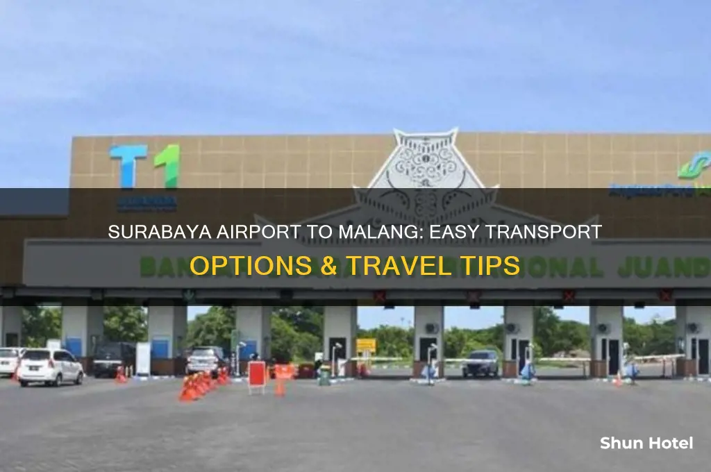 how to get from surabaya airport to malang