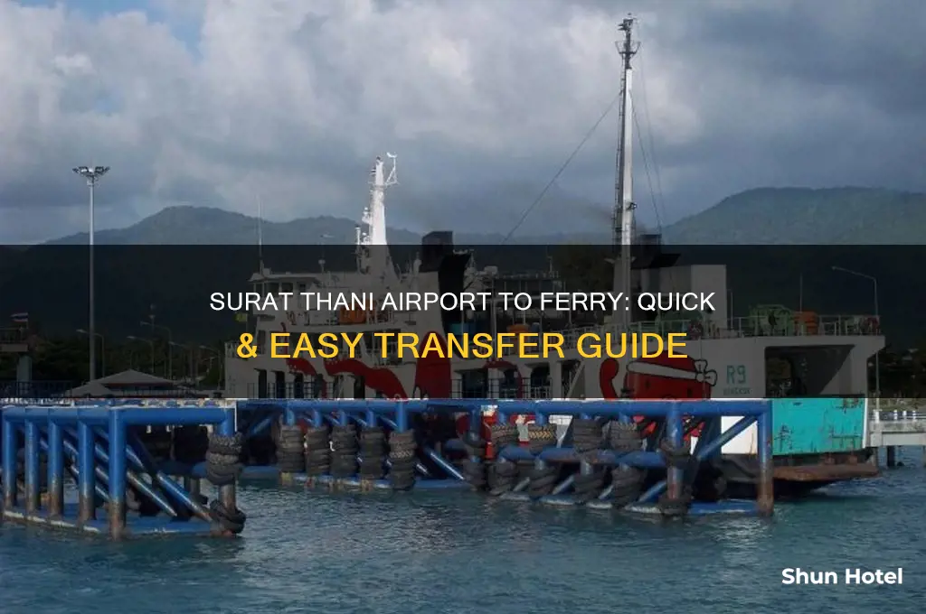 how to get from surat thani airport to ferry