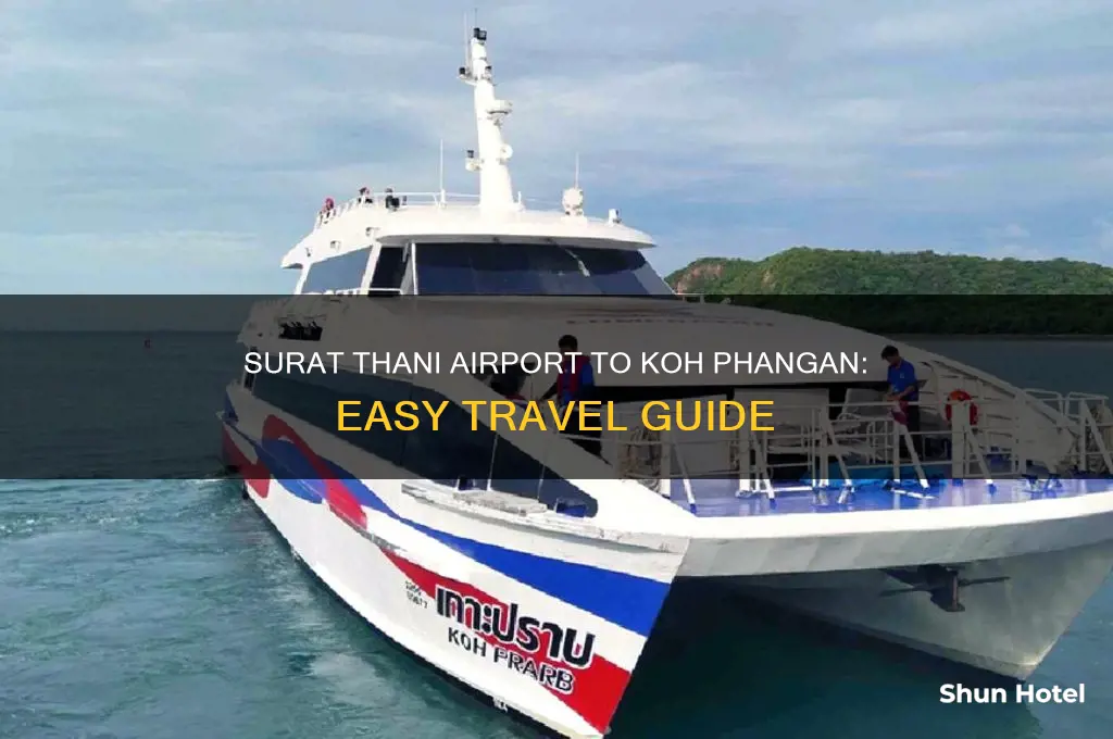 how to get from surat thani airport to koh phangan
