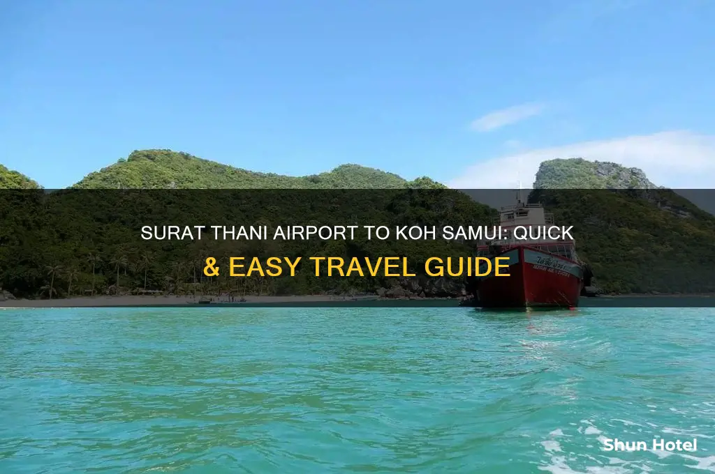 how to get from surat thani airport to koh samui