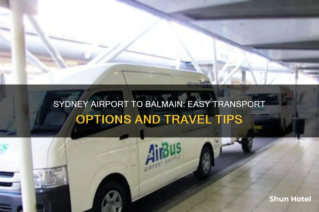 how to get from sydney airport to balmain