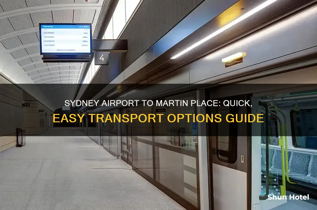 how to get from sydney airport to martin place