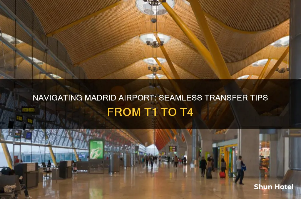 how to get from t1 to t4 at madrid airport