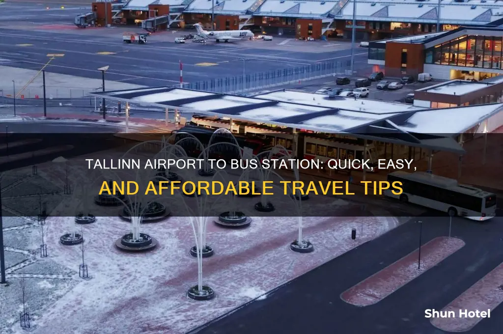 how to get from tallinn airport to bus station