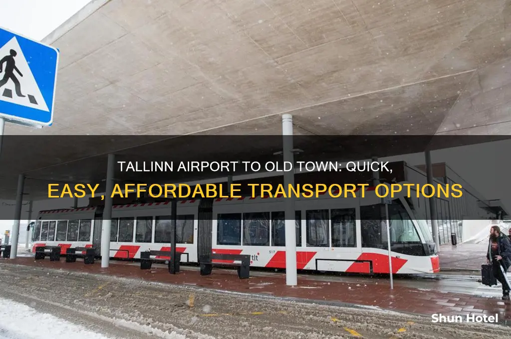 how to get from tallinn airport to old town
