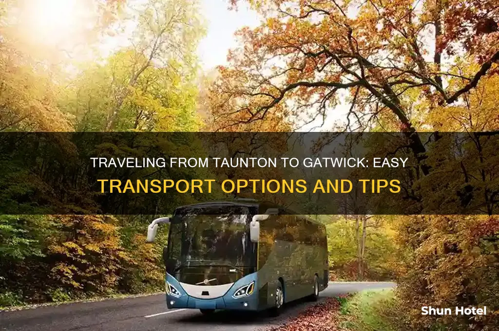 how to get from taunton to gatwick airport