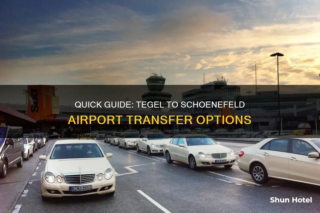 how to get from tegel airport to schoenefeld airport