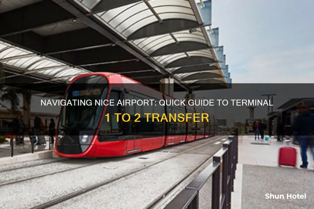 how to get from terminal 1 to 2 nice airport