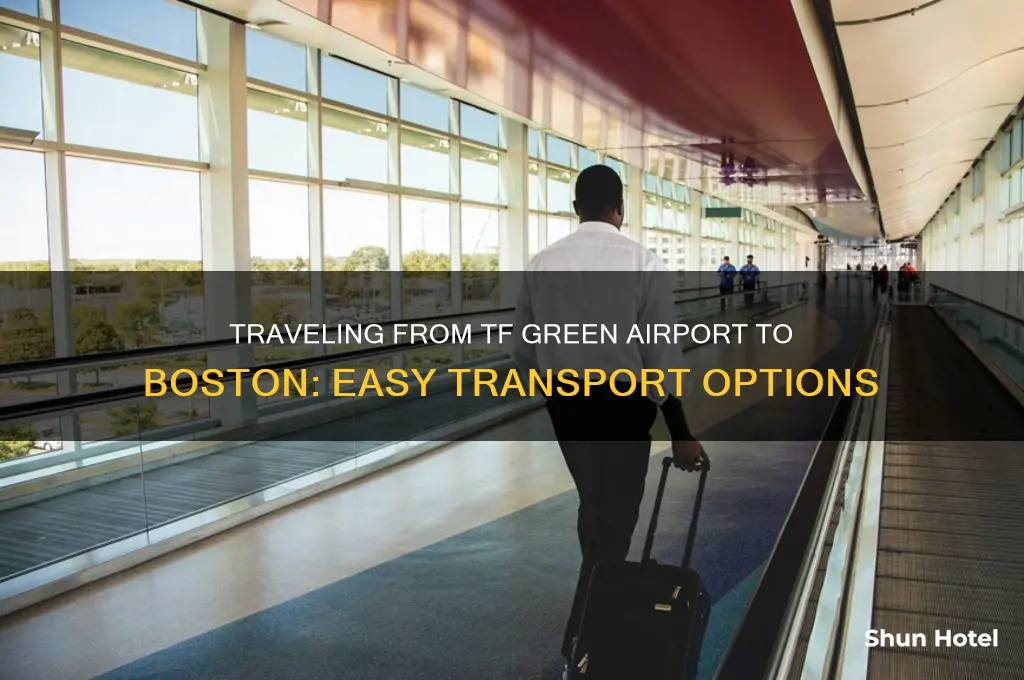 how to get from tf green airport to boston