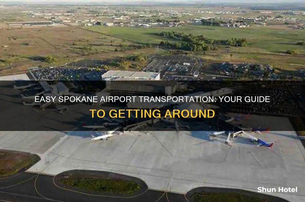 how to get from the airport in spokane