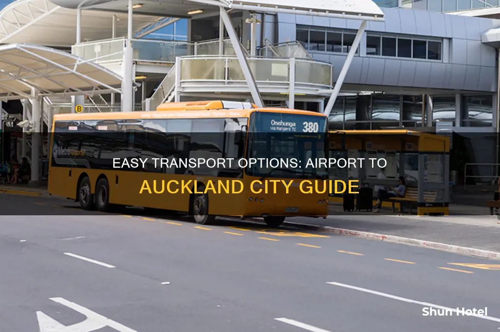 how to get from the airport to auckland