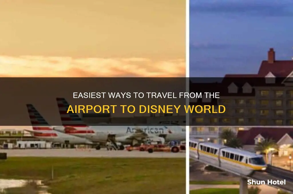 how to get from the airport to disney