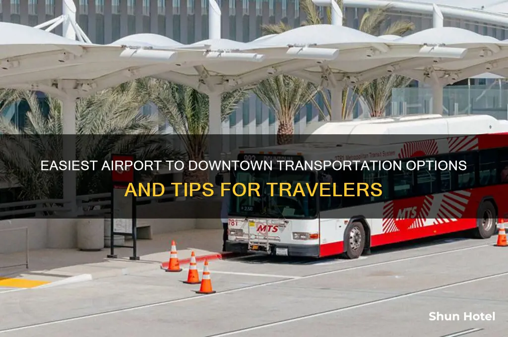 how to get from the airport to downtown