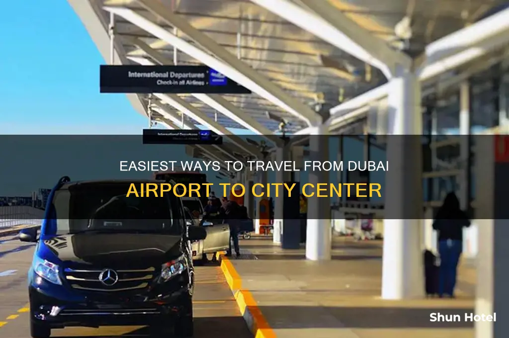 how to get from the airport to dubai cent3er