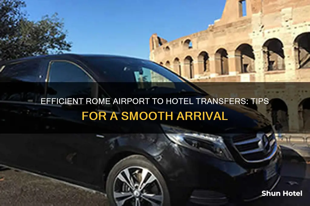 how to get from the airport to hotel in rome