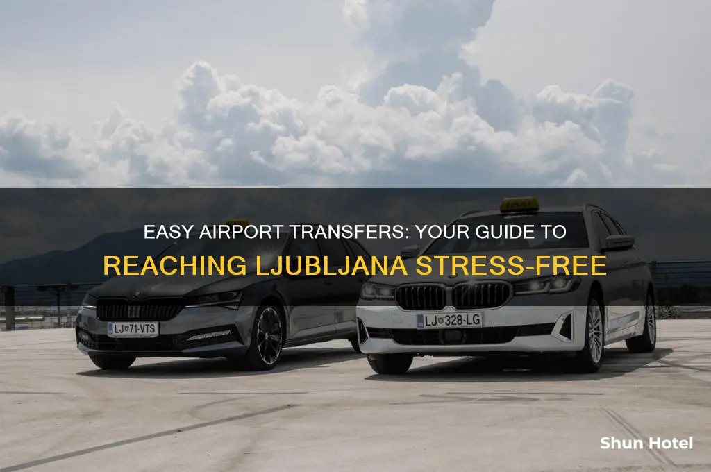 how to get from the airport to ljubljana