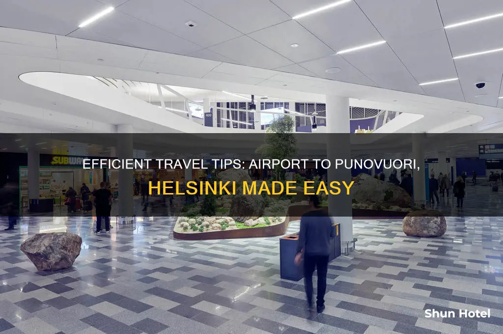 how to get from the airport to punovouri helsinki
