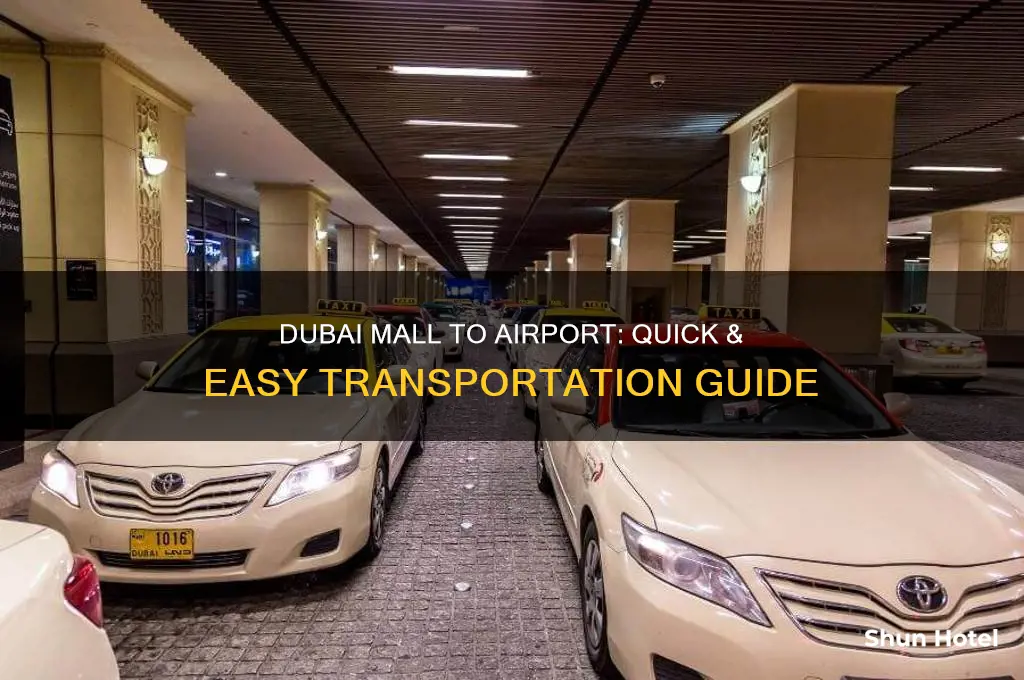 how to get from the dubai mall to the airport