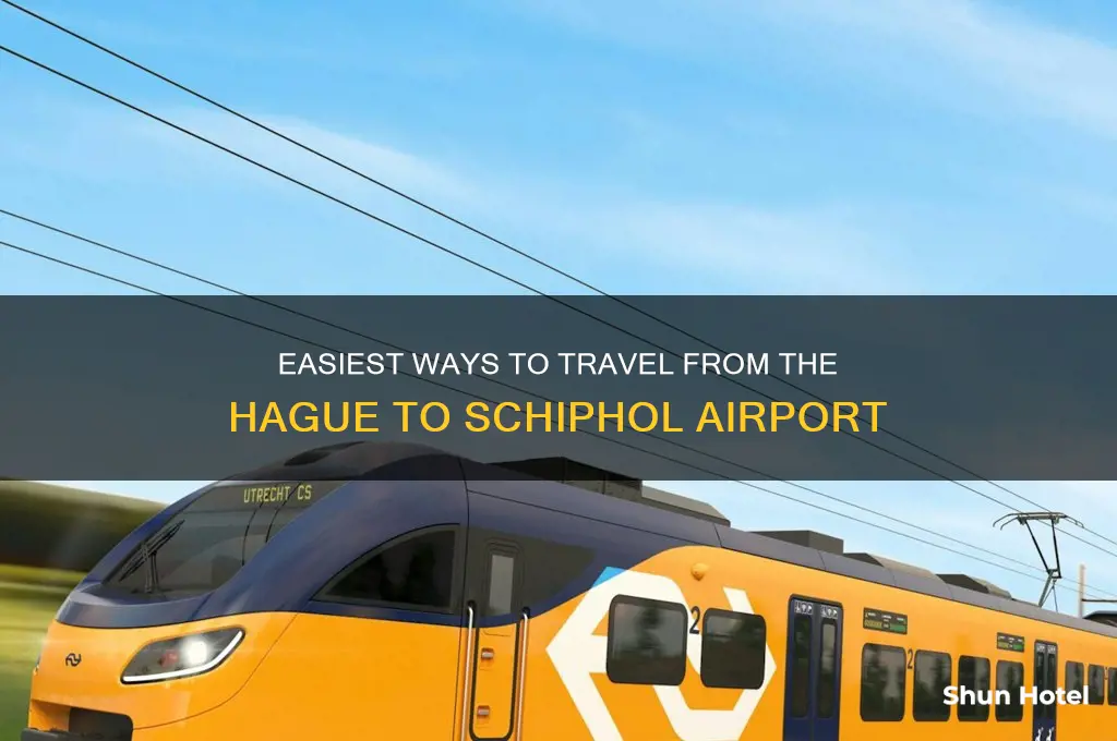how to get from the hague to schiphol airport