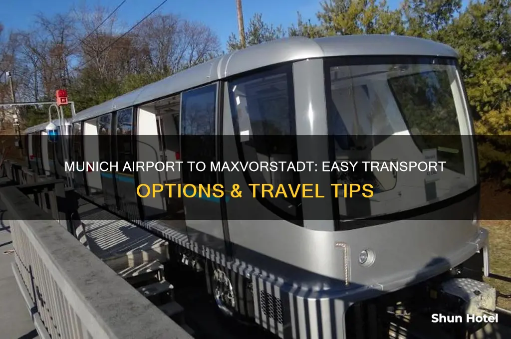 how to get from the munich airport to maxvorstadt