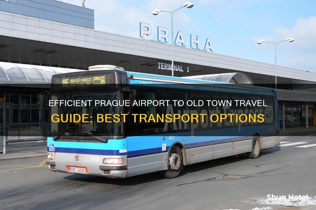 how to get from the prague airport to old town