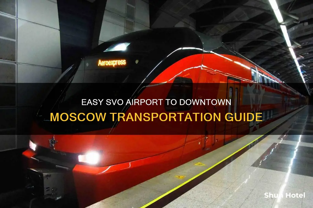 how to get from the svo airport to downtown