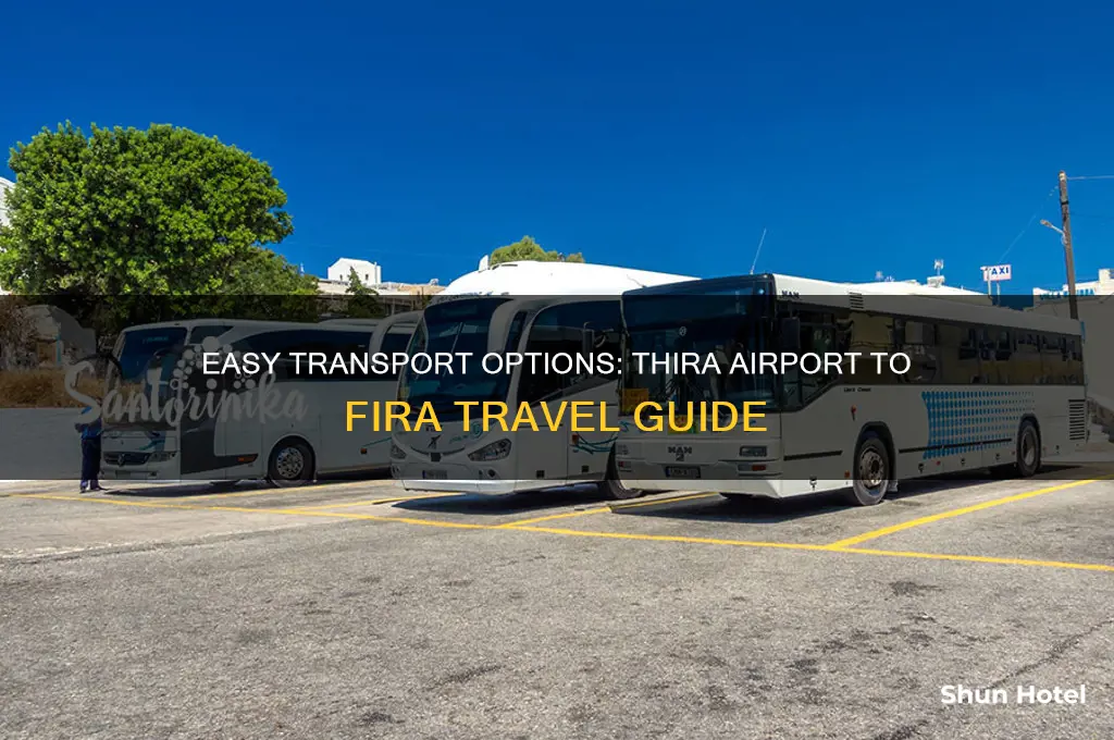 how to get from thira airport to fira