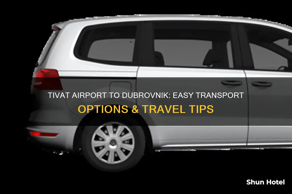 how to get from tivat airport to dubrovnik