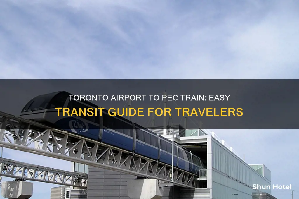how to get from toronto airport to pec train