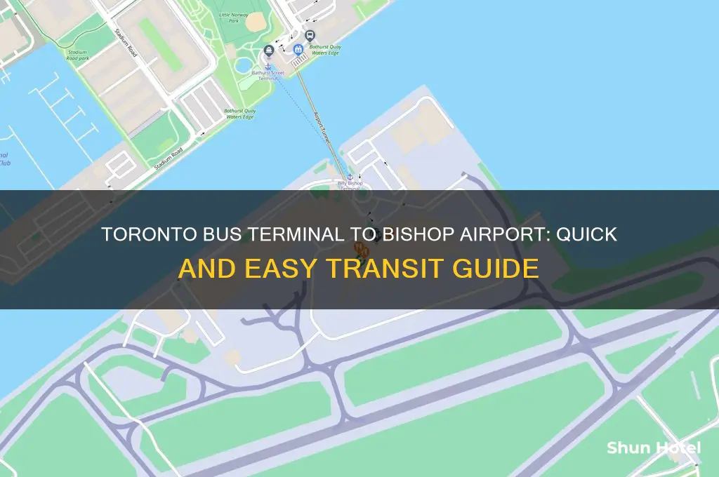 how to get from toronto bus terminal to bishop airport