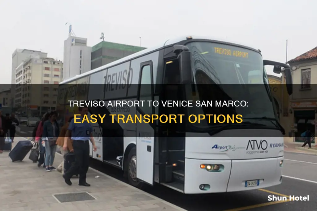 how to get from treviso airport to venice san marco