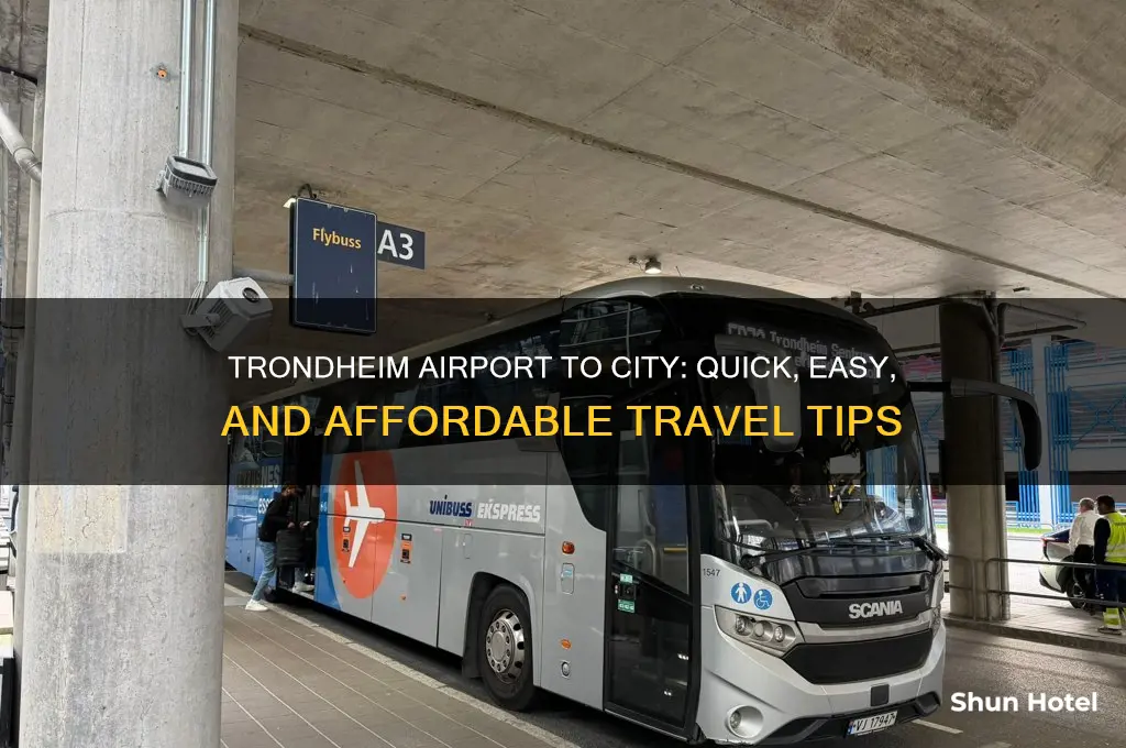 how to get from trondheim airport to city