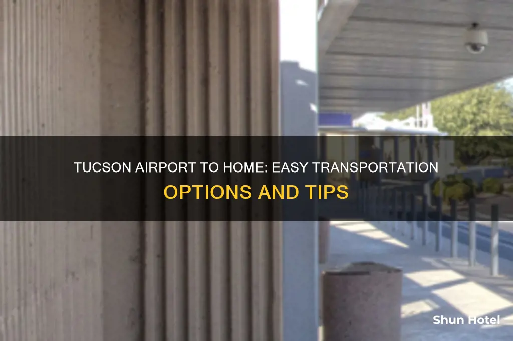 how to get from tucson airport to a residence