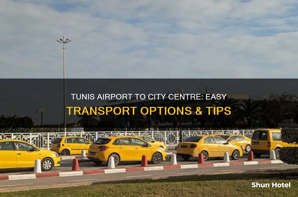 how to get from tunis airport to city centre