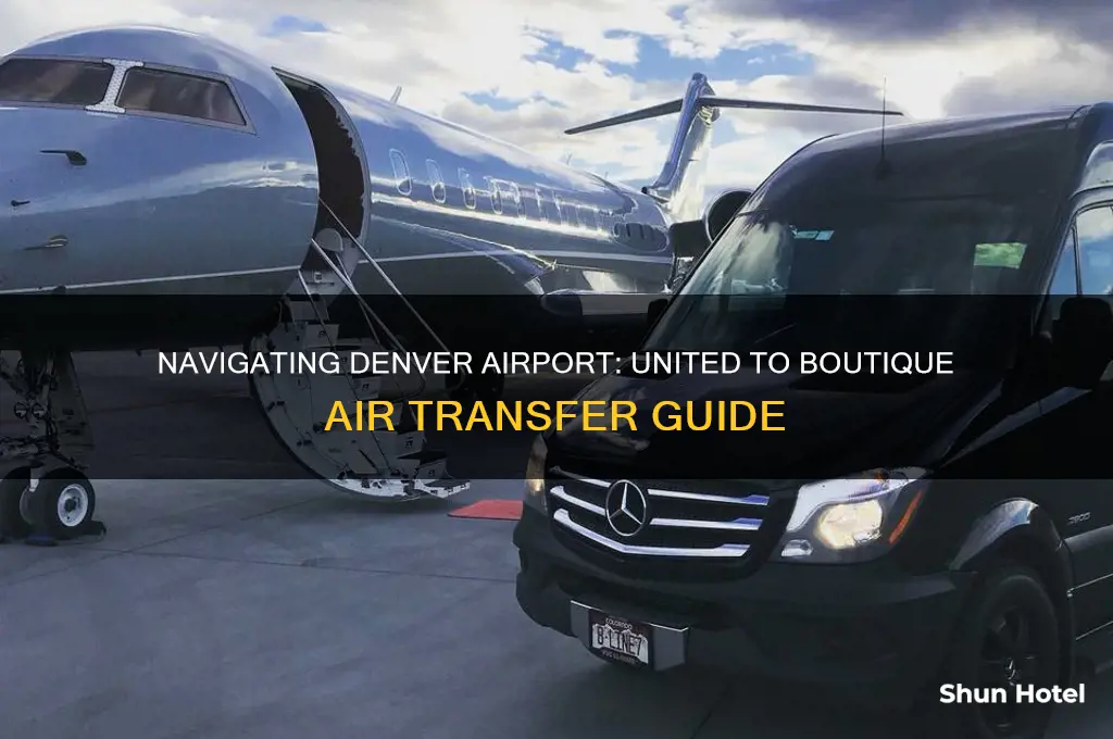 how to get from united to boutique air denver airport
