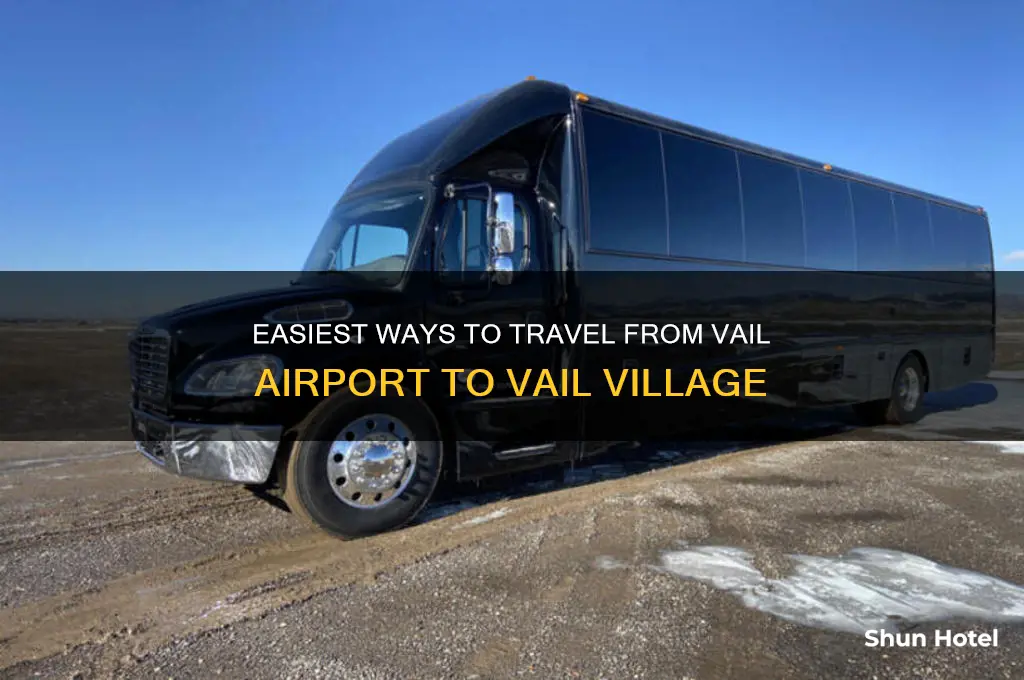 how to get from vail airport to vail village