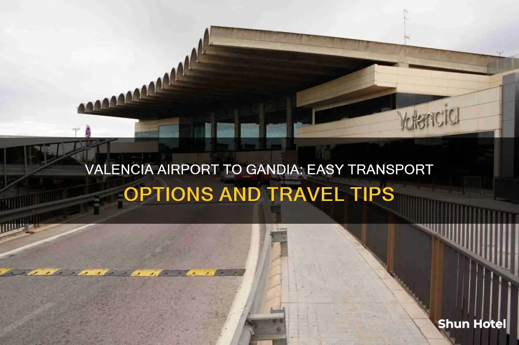 how to get from valencia airport to gandia
