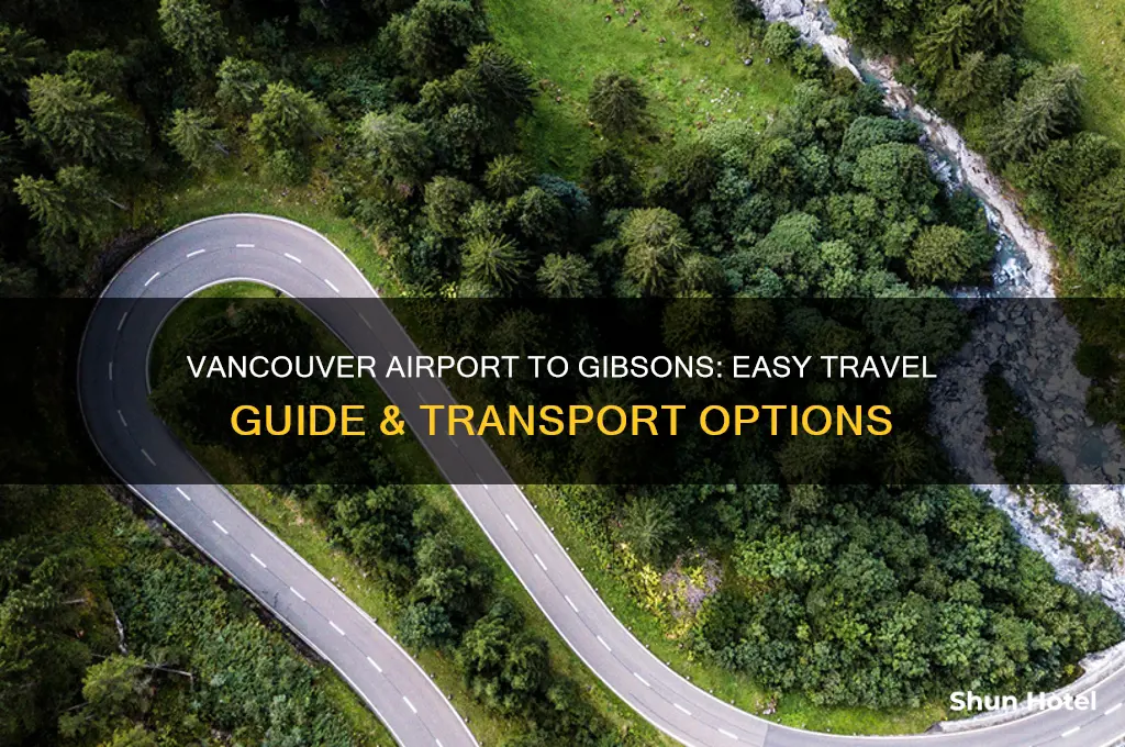 how to get from vancouver airport to gibsons