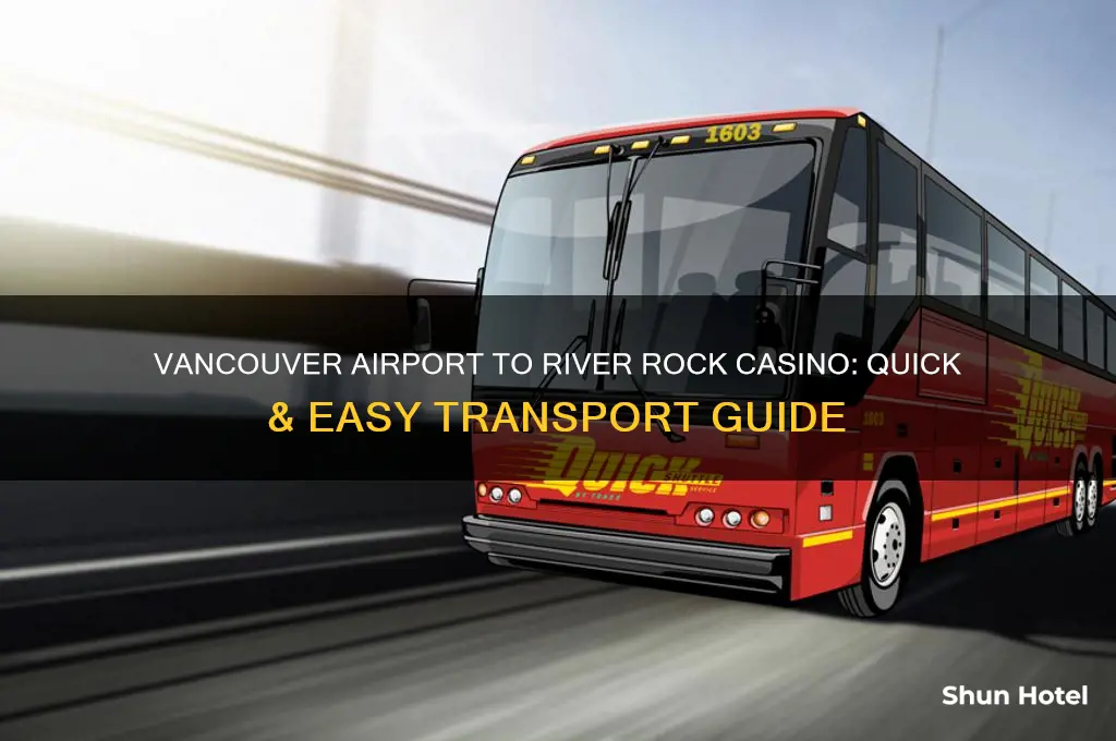 how to get from vancouver airport to river rock casino