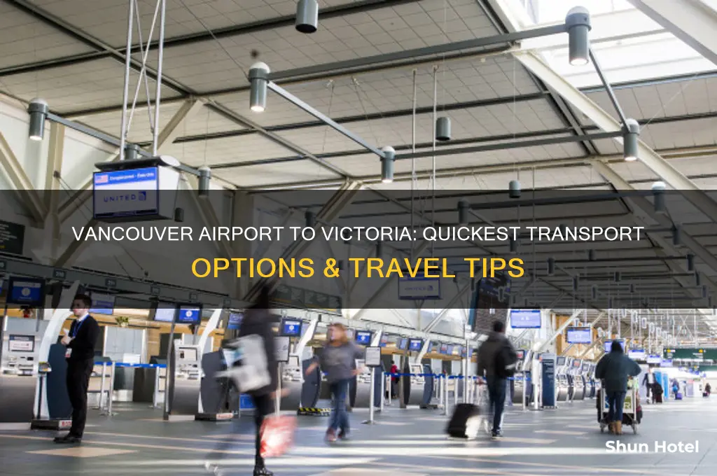 how to get from vancouver airport to victoria