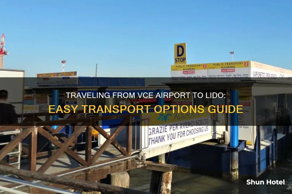 how to get from vce airport to lido