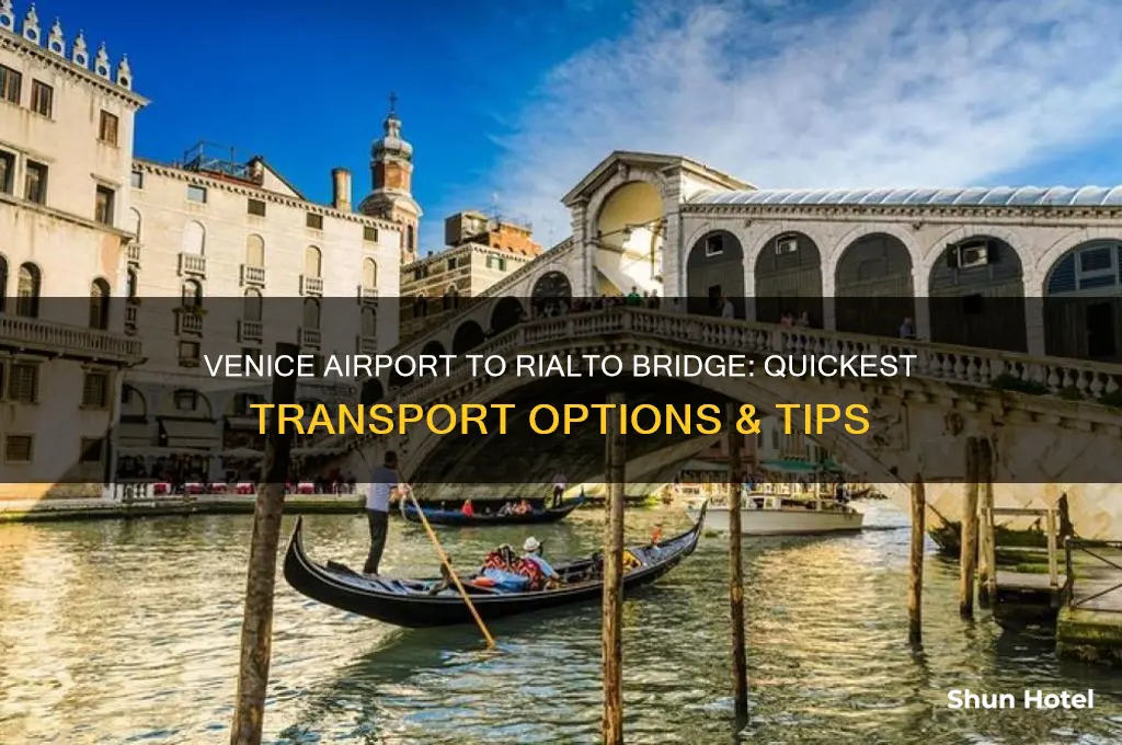 how to get from venice airport to rialto bridge
