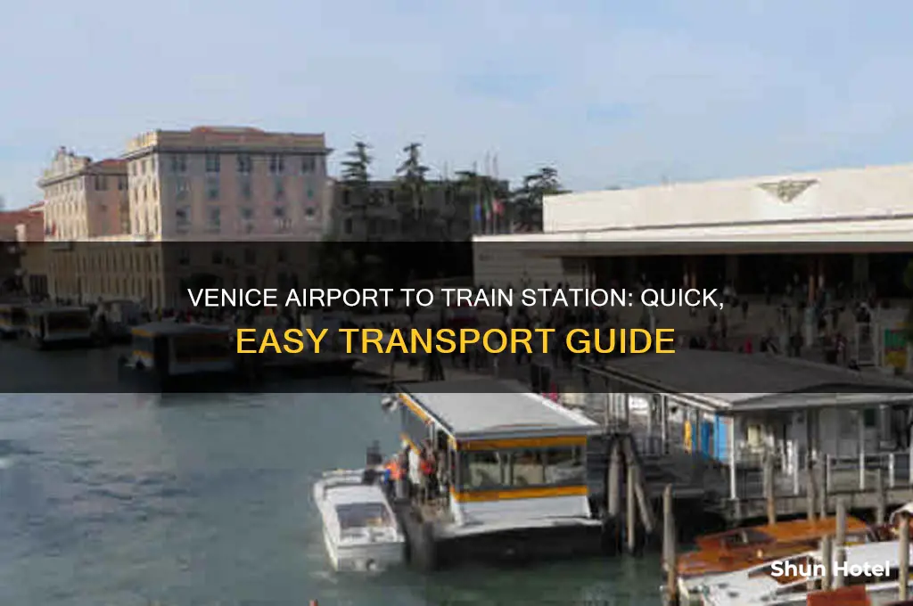how to get from venice airport to the train station