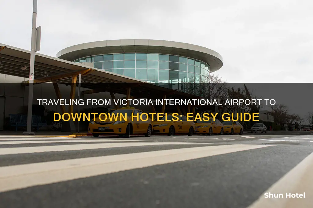 how to get from victoria international airport to downtown hotels