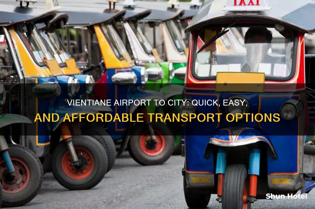 how to get from vientiane airport to city
