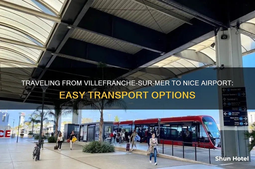 how to get from villefranche sur mer to nice airport