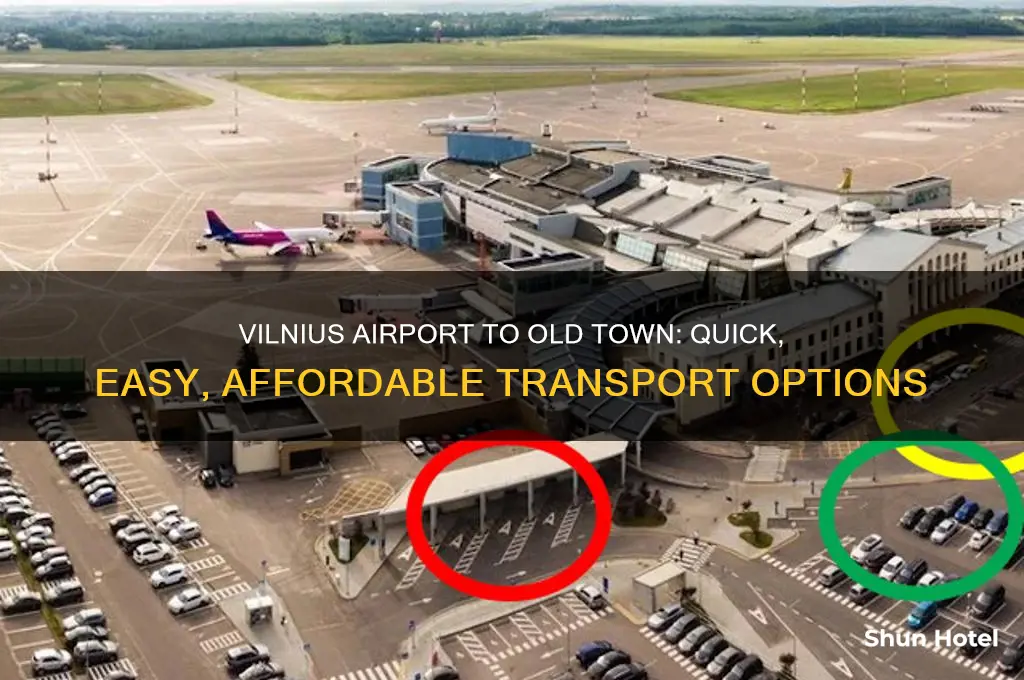 how to get from vilnius airport to old town